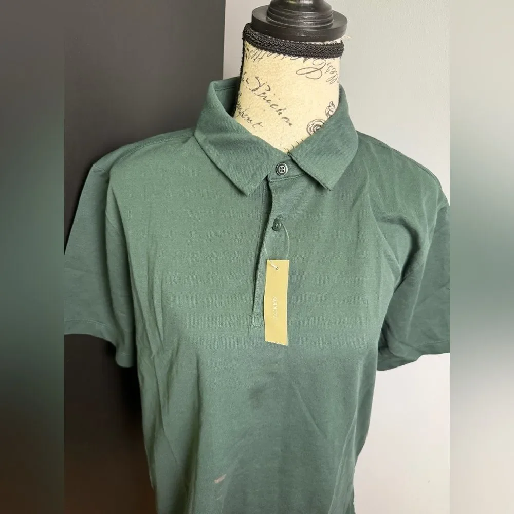 J.Crew Performance piqué polo shirt NWT Size M